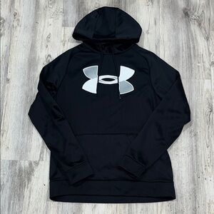 Under Armour Black and White Logo Hoodie